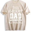 This Awesome Dad Belongs To Vintage Washed T-Shirt product image 1