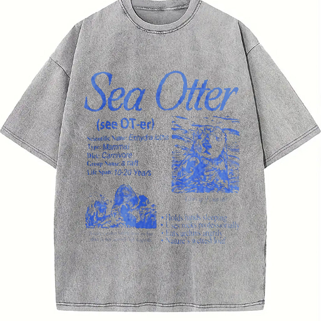 Sea Otter 90s Vintage Washed T-Shirt product image 5