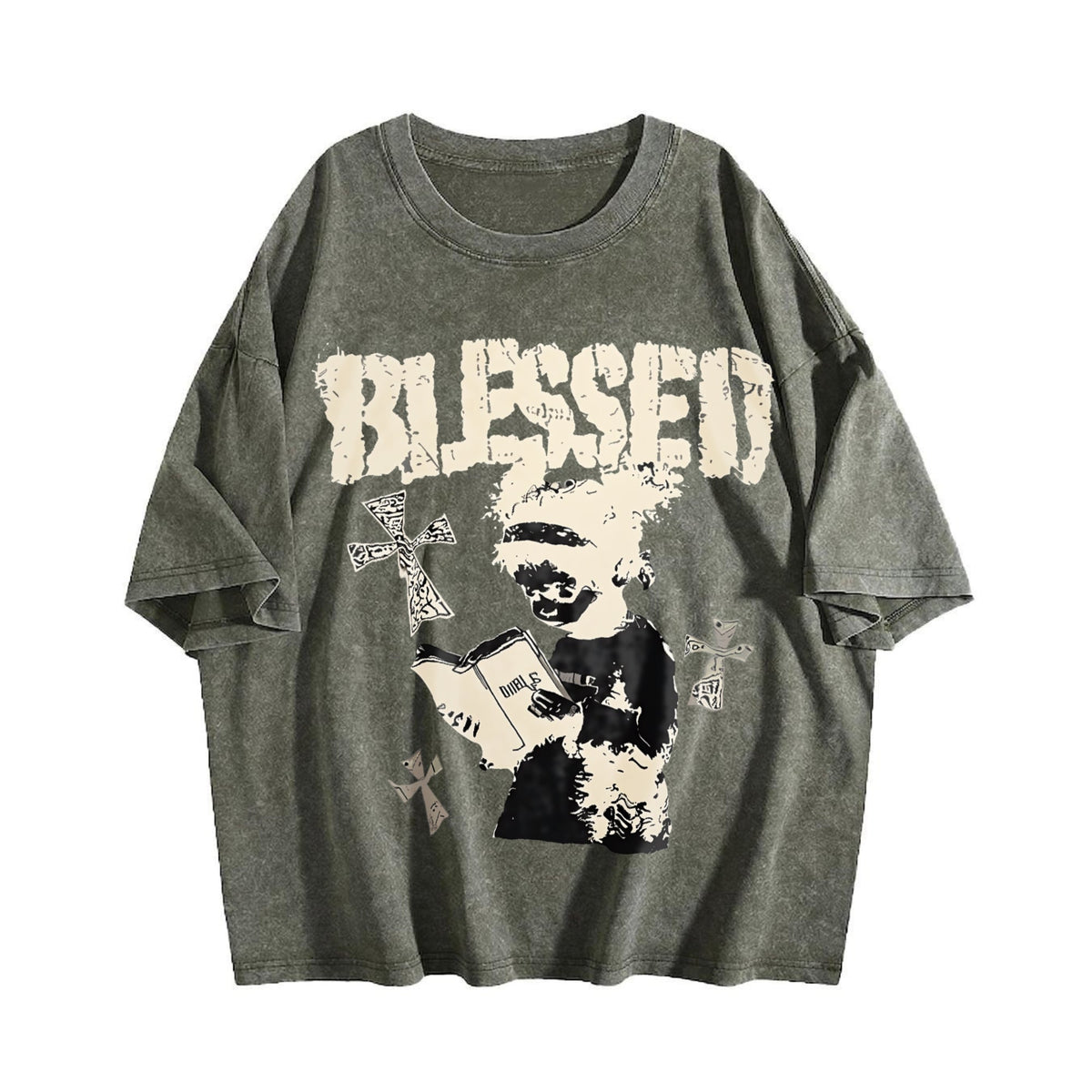 Praying Vintage Washed T-Shirt product image 4
