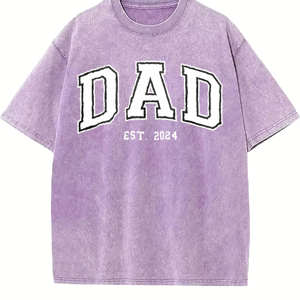Dad Est Year Vintage Washed T-Shirt product image 6