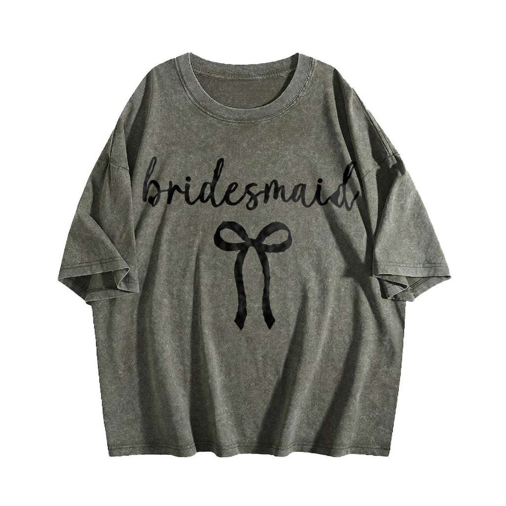 Bride Bridesmaid Vintage Washed T-Shirt product image 4