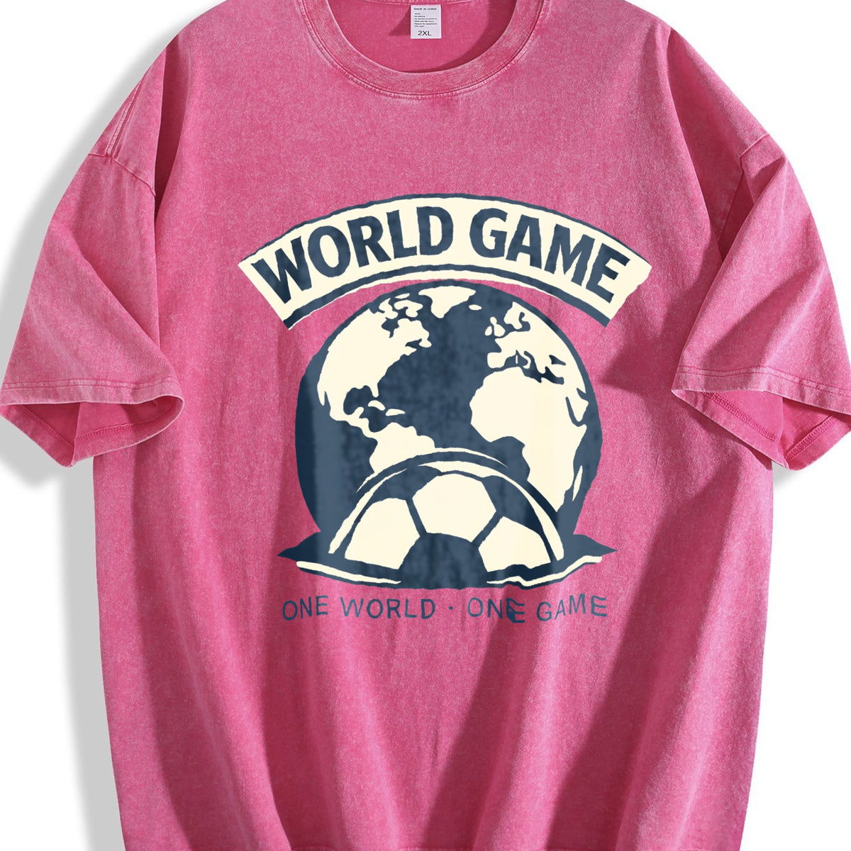 Global Soccer Fan Vintage Washed T-Shirt product image 7