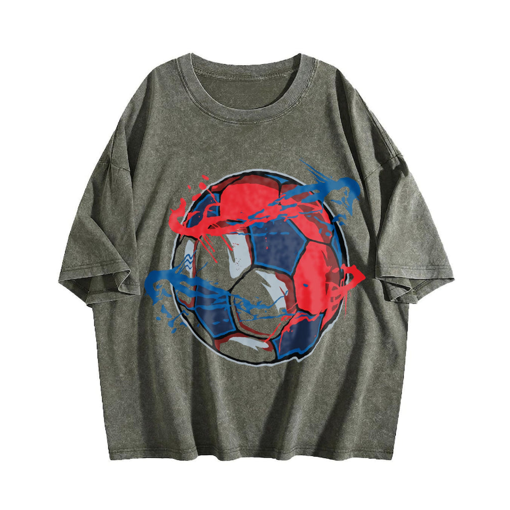 Global Soccer Fan Vintage Washed T-Shirt product image 4