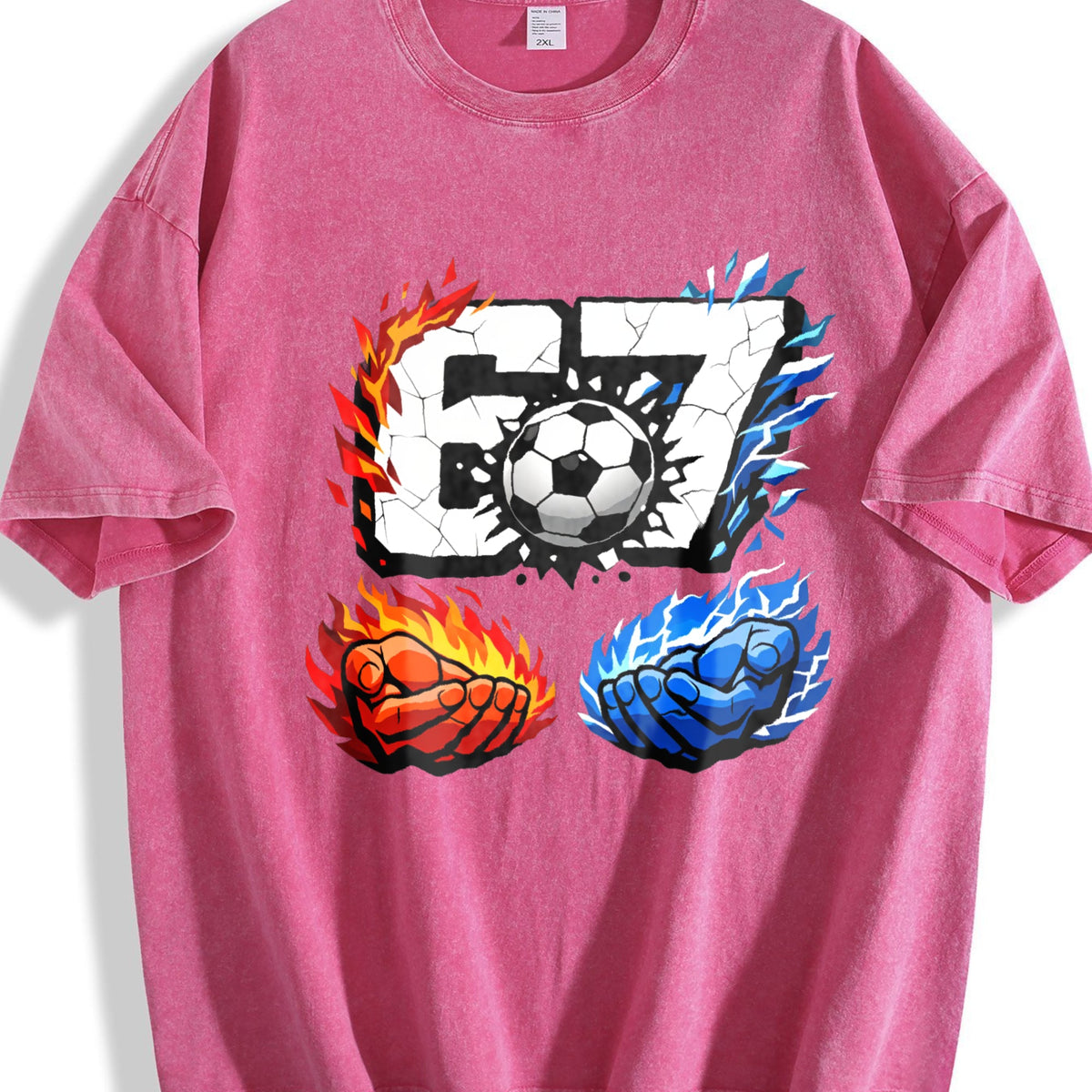 Global Soccer Fan Vintage Washed T-Shirt product image 7