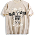 Skull Dumbbell Vintage Washed T-Shirt product image 1
