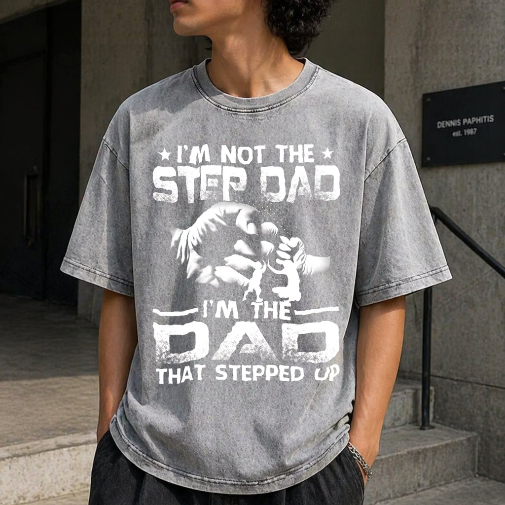 I'm Not The Stepdad Vintage Washed T-Shirt product image 12