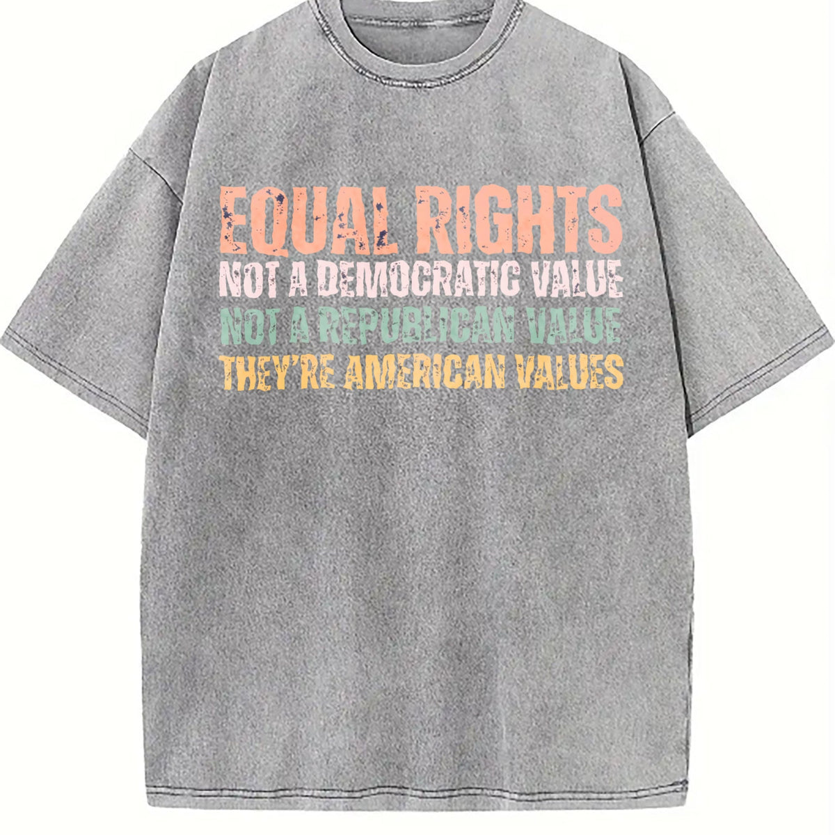Equal Rights An American Value Vintage Washed T-Shirt product image 5
