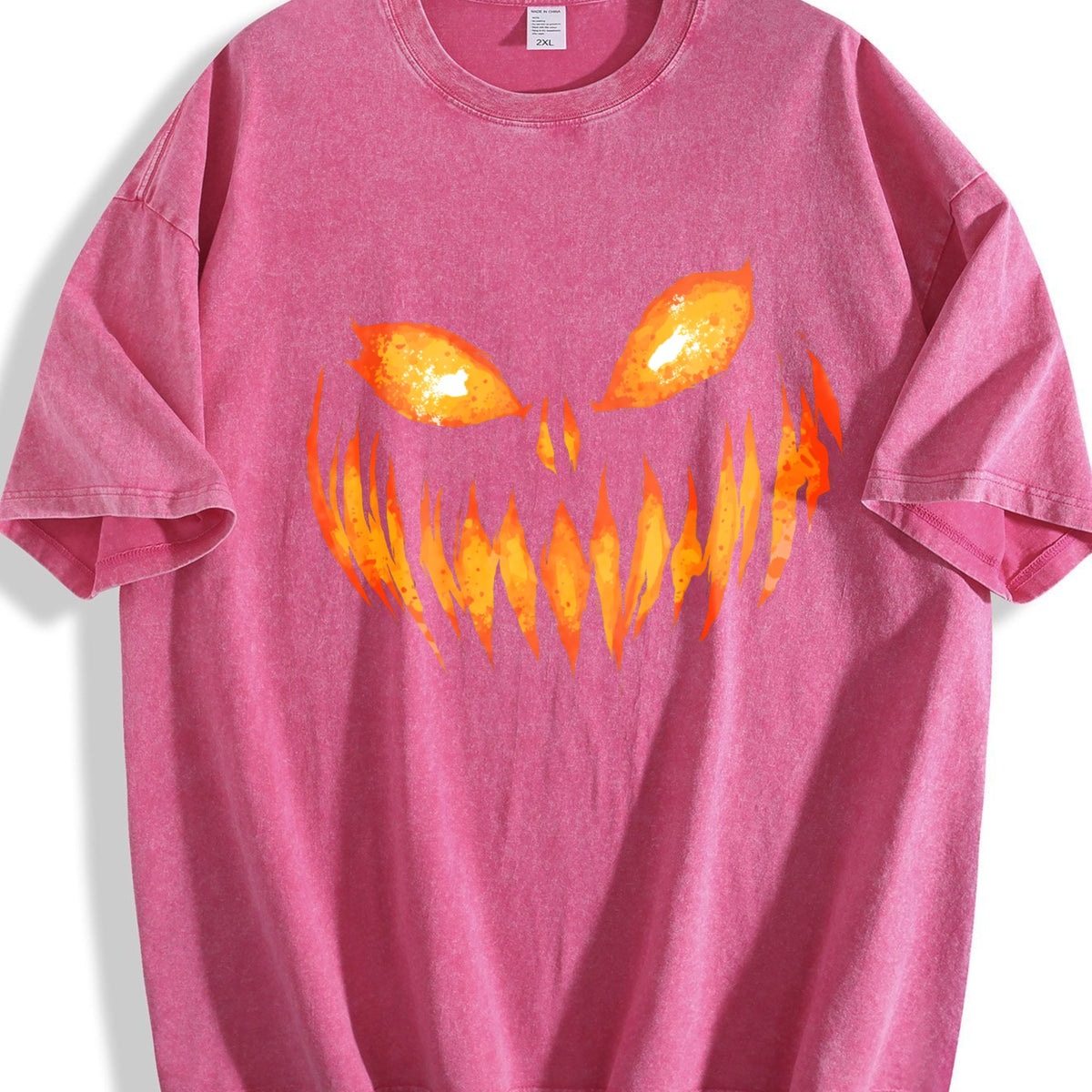 Funny Horror Pumpkin 90s Vintage Washed T-Shirt product image 7