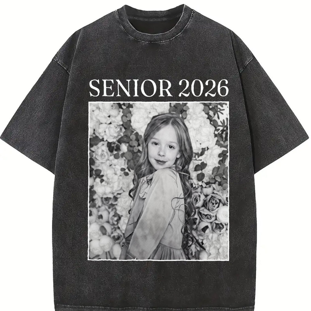 Senior 2026 Vintage Washed T-Shirt product image 2