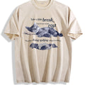Y2K Relaxing Cat Vintage Washed T-Shirt product image 1