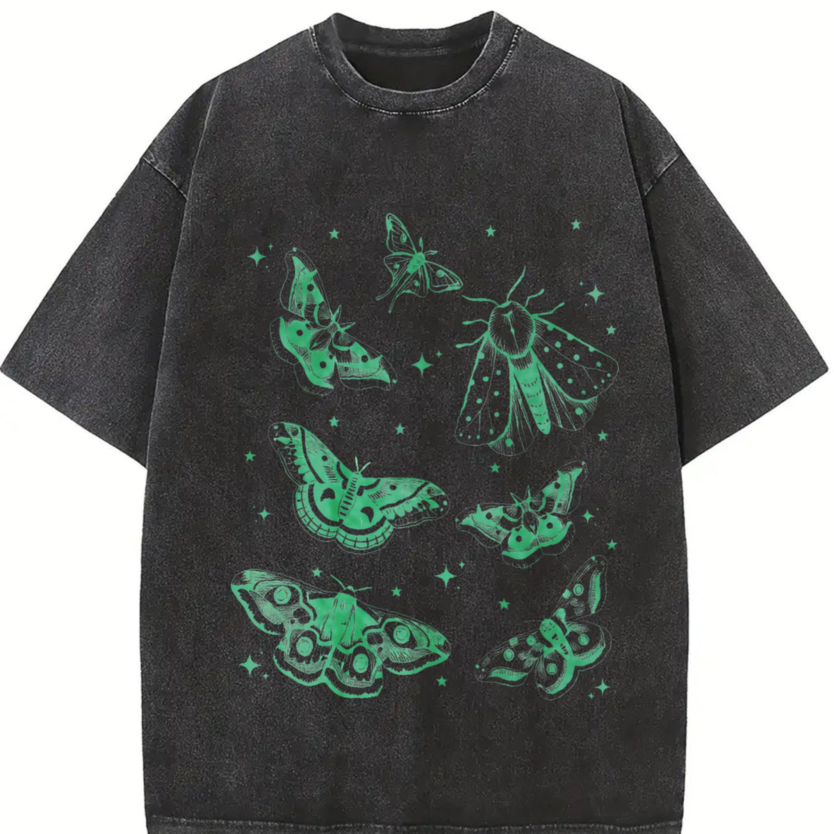 Moth Tattoo Vintage Washed T-Shirt product image 2