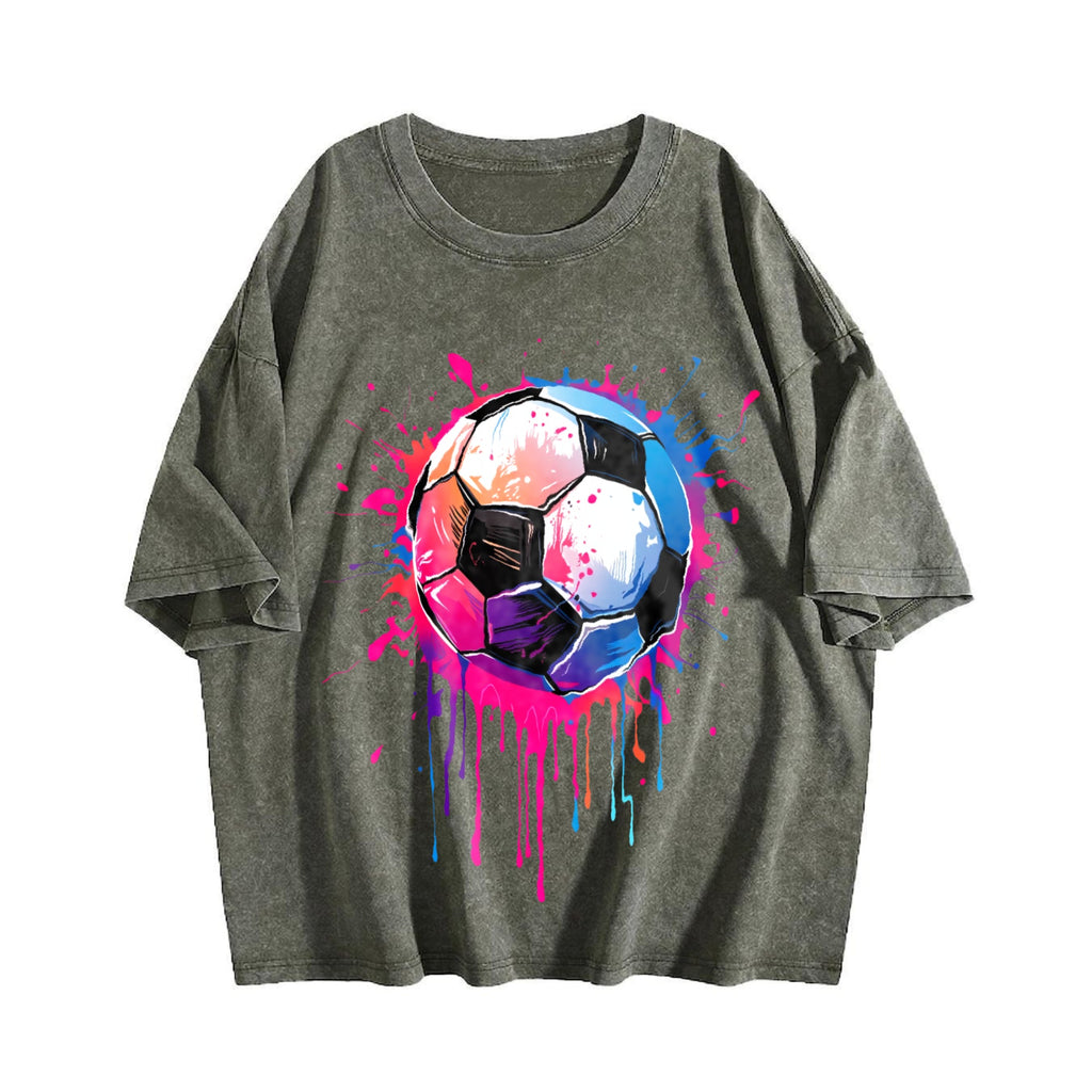 Global Soccer Fan Vintage Washed T-Shirt product image 4