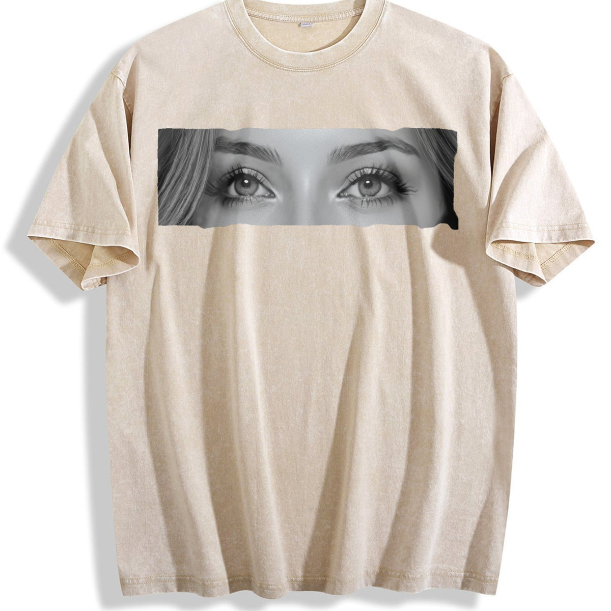 Photo Human Eyes Vintage Washed T-Shirt product image 1