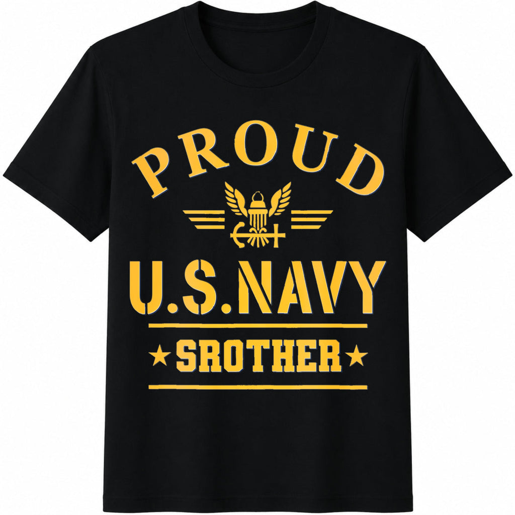Proud Navy Cotton T-Shirt product image 1