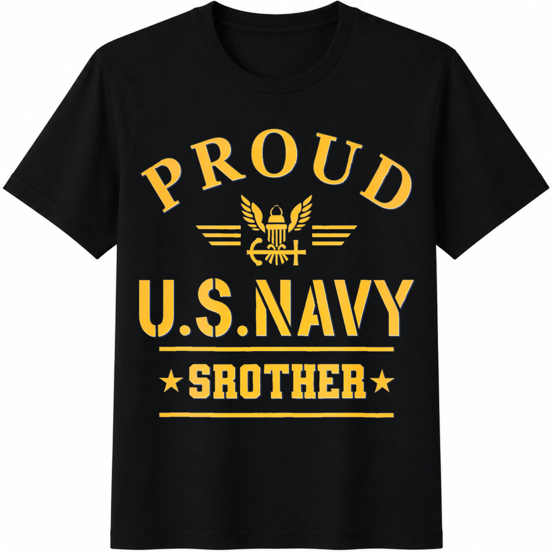 Proud Navy Cotton T-Shirt product image 1