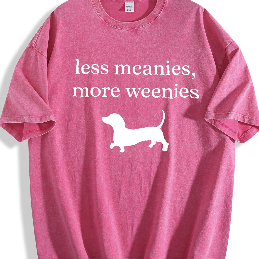 Less Meanies More Weenies Vintage Washed T-Shirt product image 7