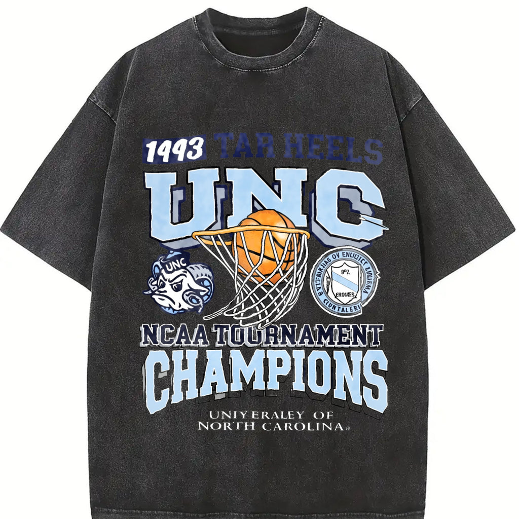 Unc Tar Heels 1993 Basketball Champions White Vintage product image 2