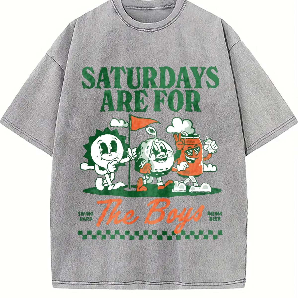 Saturdays With The Boys Golf - Vintage Washed T-Shirt product image 5