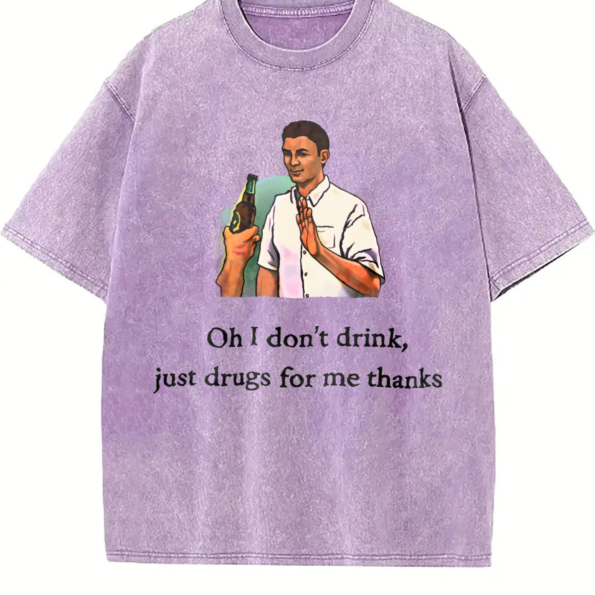 Ironic Meme : 'oh I Don't Drink Vintage Washed T-Shirt product image 6