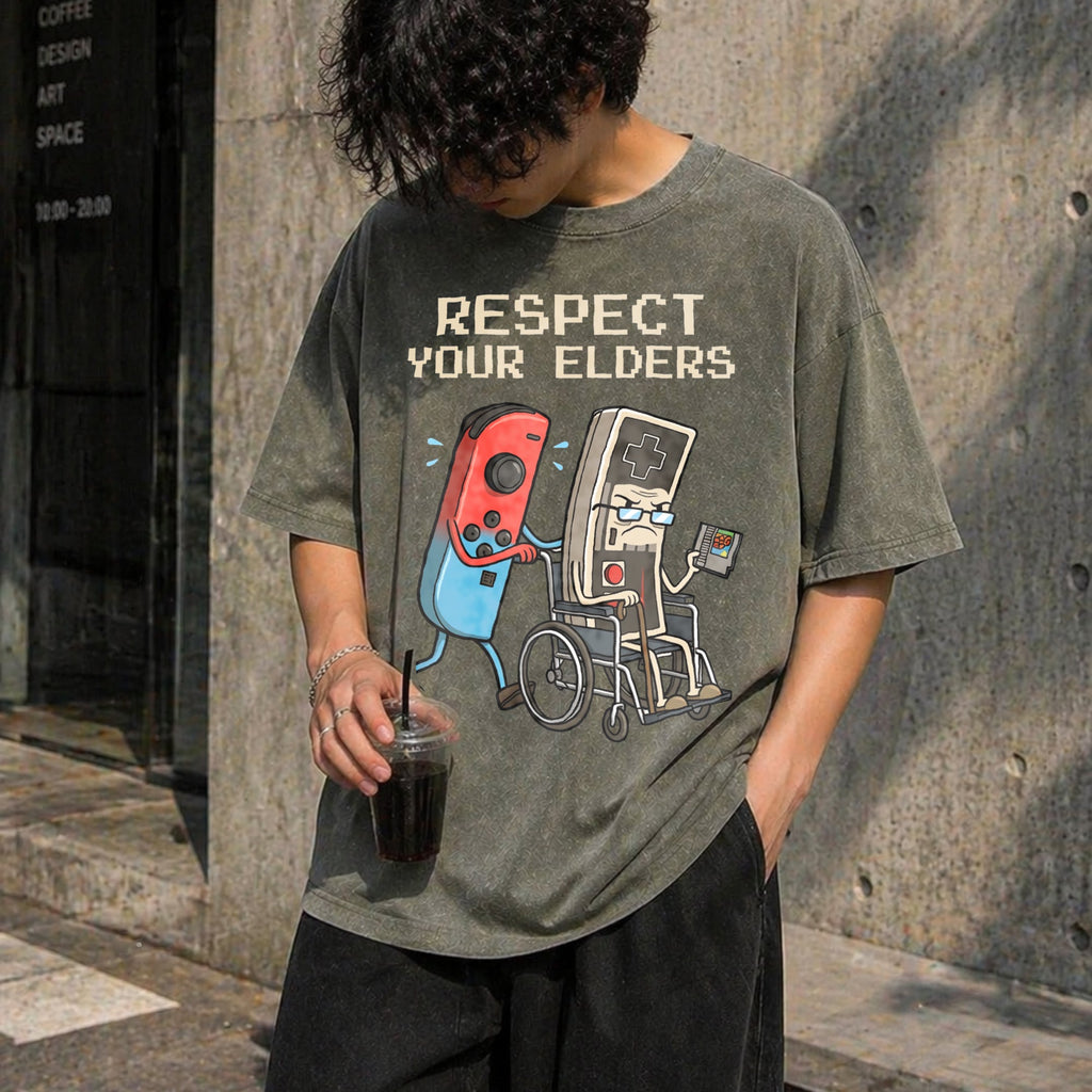 Respect Your Elders Vintage Washed T-Shirt product image 4