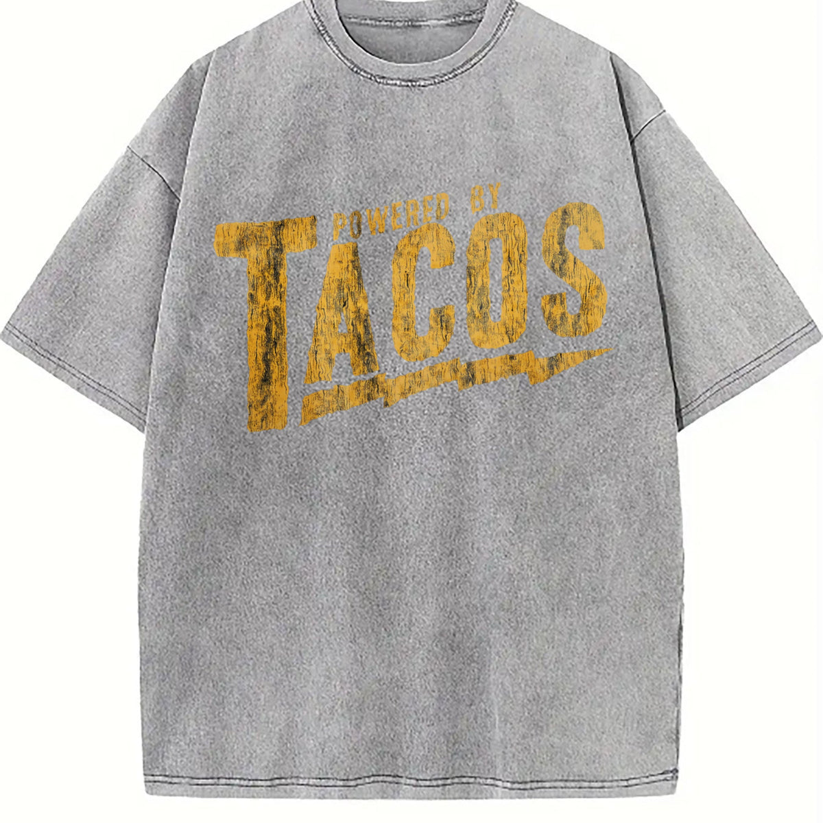 Powered By Tacos Funny Sarcastic For Guys Cool Vintage product image 5