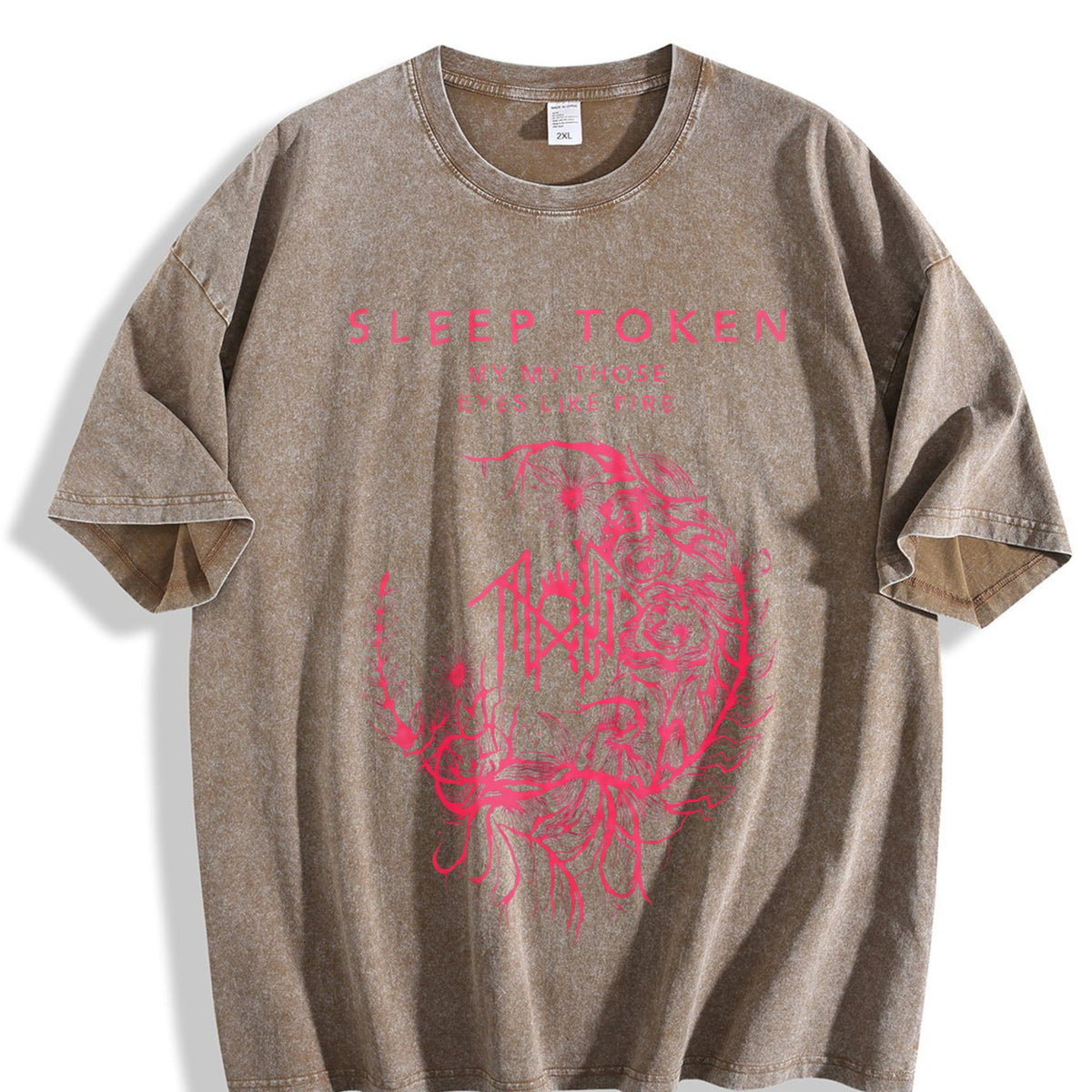 Black Sleep Token Band Vintage Washed T-Shirt product image 3