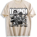 Make Peace Not War Soldier Art Vintage Washed T-Shirt product image 1