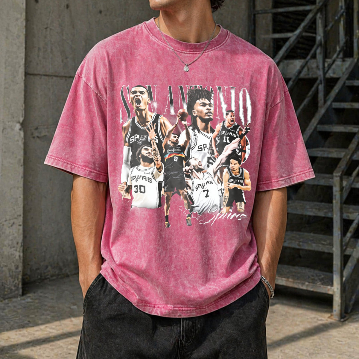 Wembanyama Castle Harper Kornet Vintage Washed T-Shirt product image 7