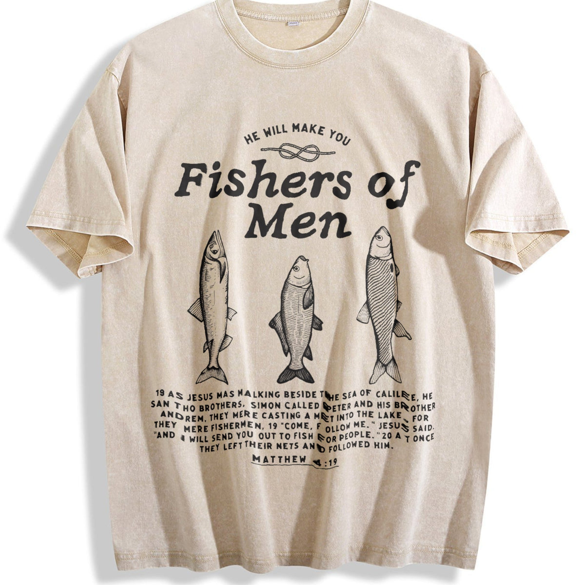 Fishers Of Christian - Vibrant Summer Vintage Washed T-Shirt product image 1