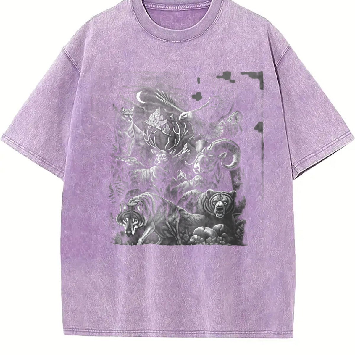 Wildlife Animals 90s Vintage Washed T-Shirt product image 6