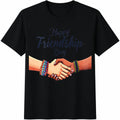Happy Friendship Day Handshake Cotton T-Shirt product image 1