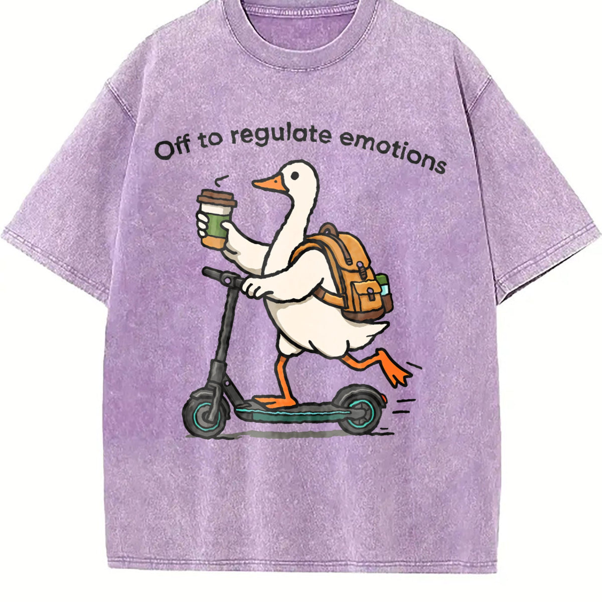 Off To Regulate Emotions Vintage Washed T-Shirt product image 6