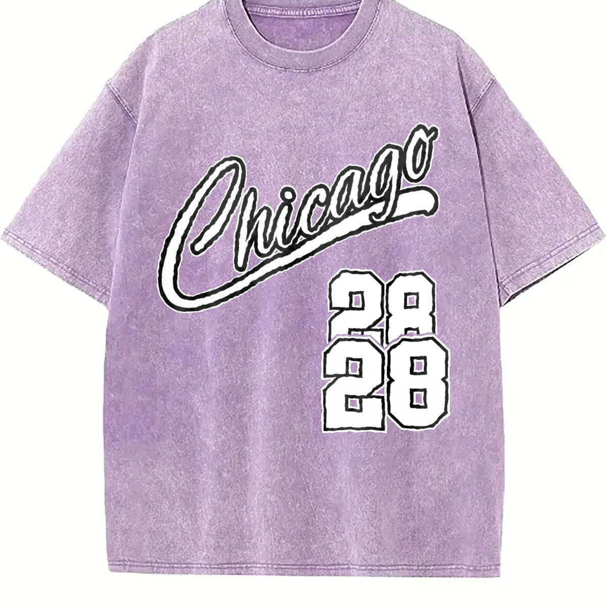Letter & Figure And Shorts Set Vintage Washed T-Shirt product image 6