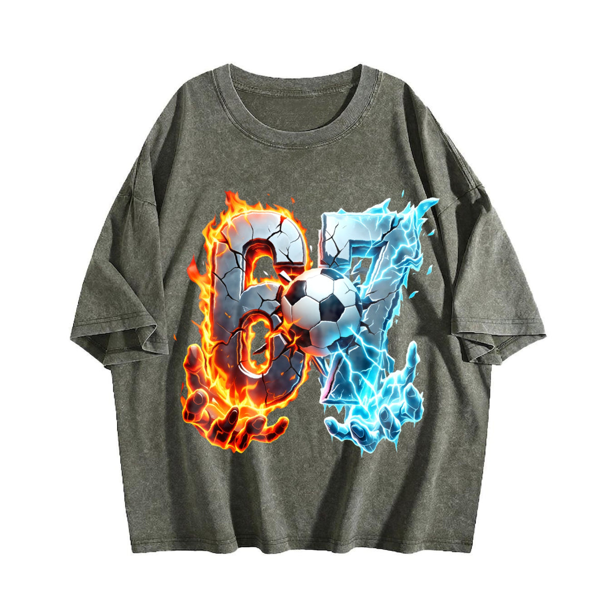 Global Soccer Fan Vintage Washed T-Shirt product image 4