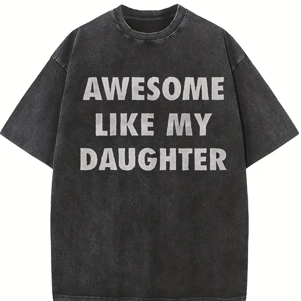 Awesome Like My Daughter Funny Fathers Day Dad Vintage product image 2