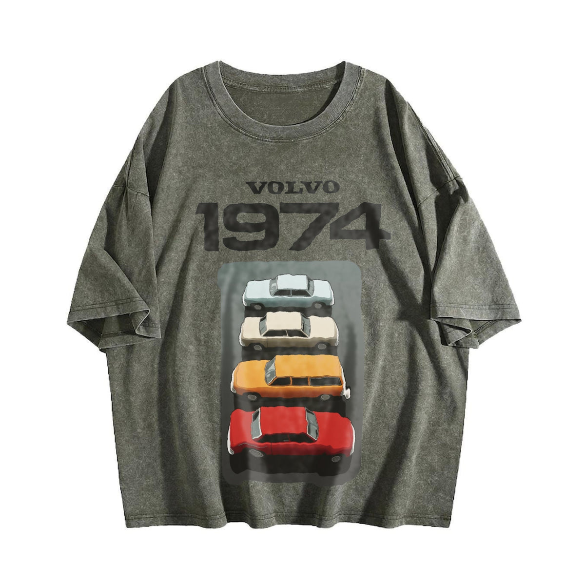 Volvo 1974 Marketing Campaign Vintage Washed T-Shirt product image 4