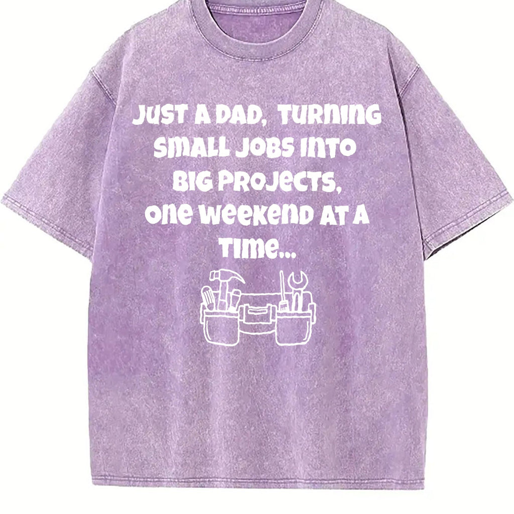 Funny Diy Dad Vintage Washed T-Shirt product image 6