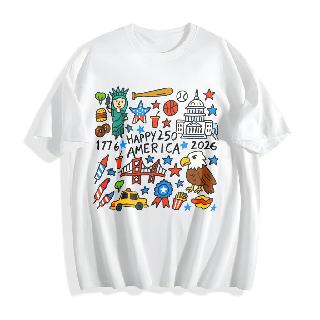 Happy 250 America Cotton T-Shirt product image 2