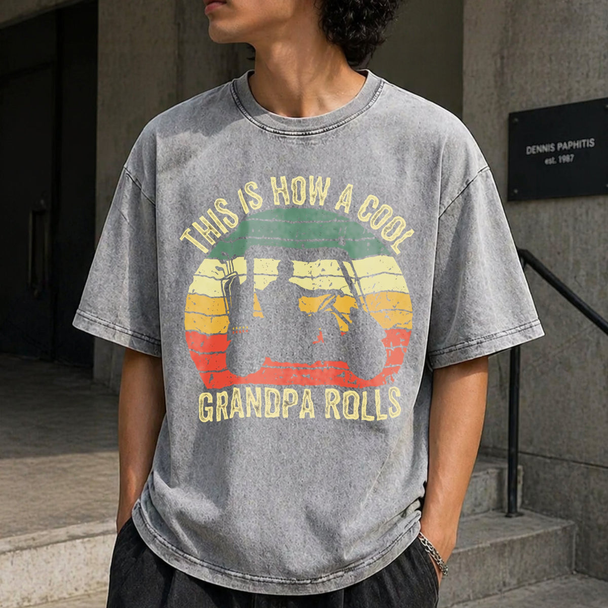 Golf Grandpa Vintage Washed T-Shirt product image 5