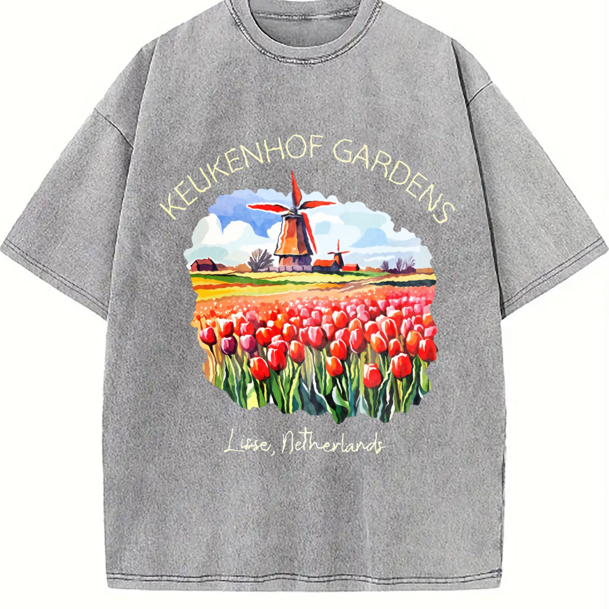Lisse Netherlands Vintage Washed T-Shirt product image 5