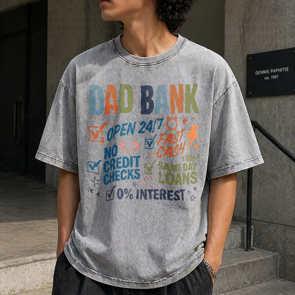 Dad Bank Vintage Washed T-Shirt product image 5