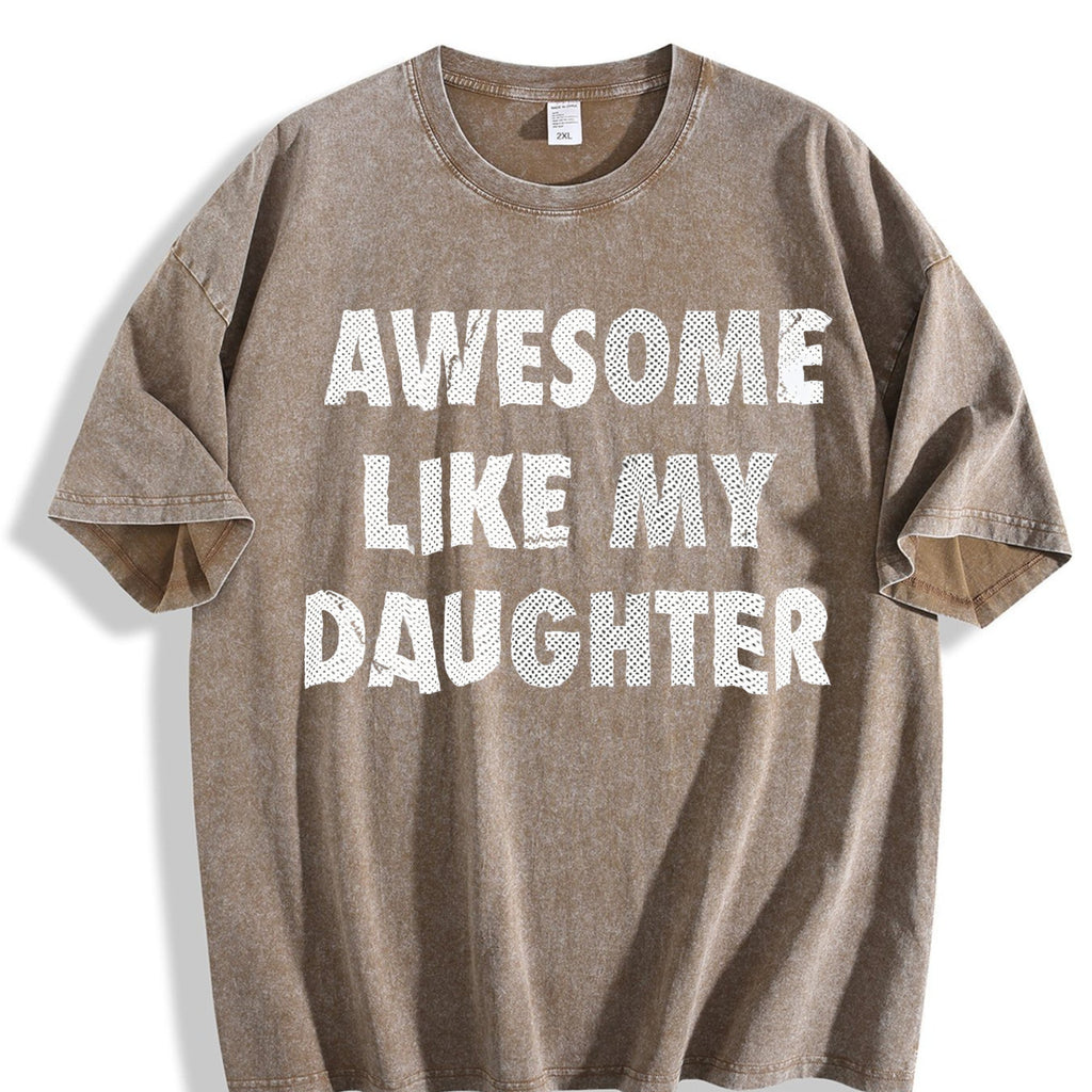 Awesome Like My Daughter Funny Fathers Day Dad Vintage product image 3