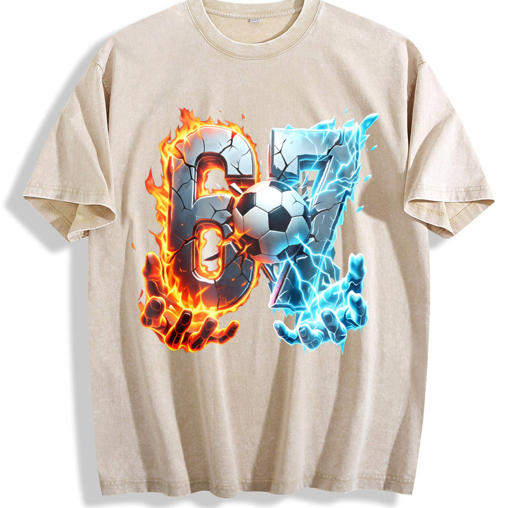 Global Soccer Fan Vintage Washed T-Shirt product image 1