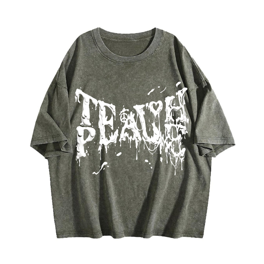 Teach Peace 100 Y2K Boxy Aesthetic Summer Vibes Vintage product image 4