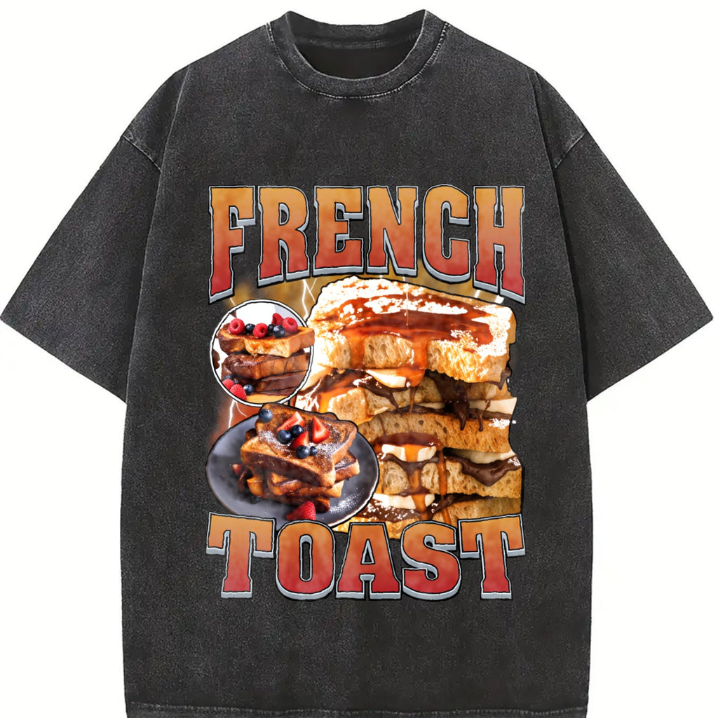 French Toast Bootleg Rap Vintage Washed T-Shirt product image 2