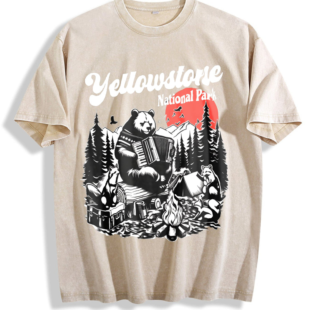 Yellowstone National Park Vintage Washed T-Shirt product image 1