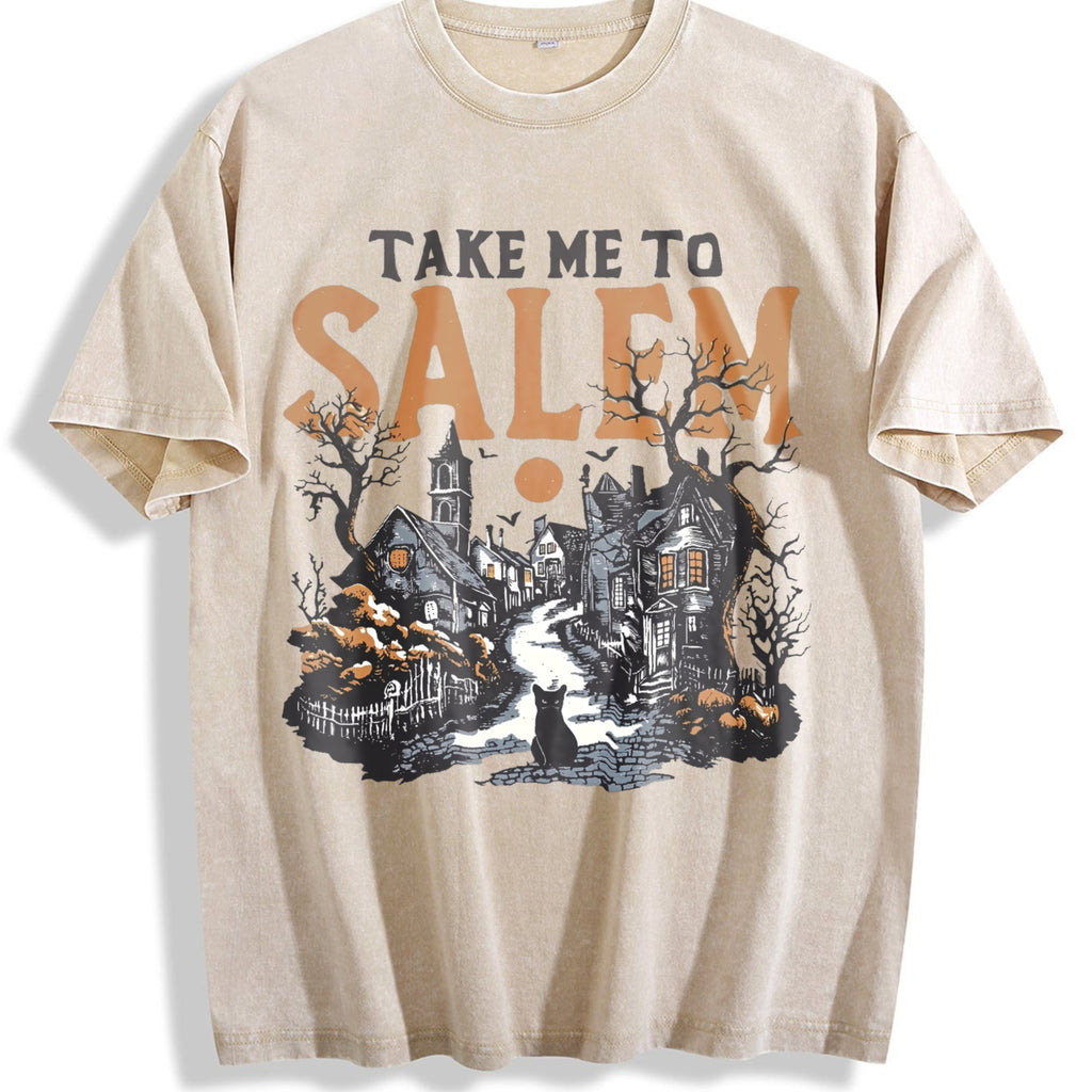 Salem Witch Town Vintage Washed T-Shirt product image 1