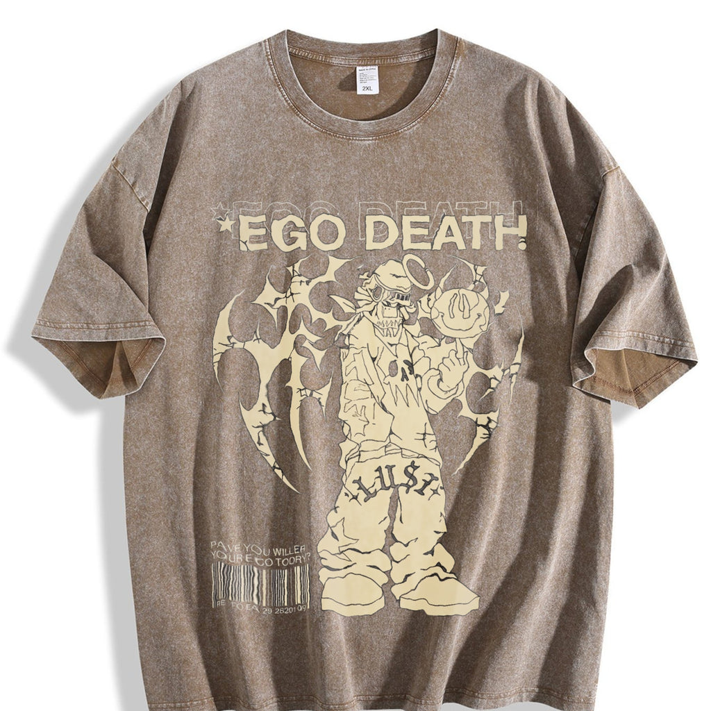 Ego Death Lust Anime Vintage Washed T-Shirt product image 3