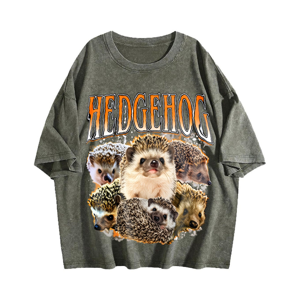 Hedgehog Vintage Washed T-Shirt product image 4