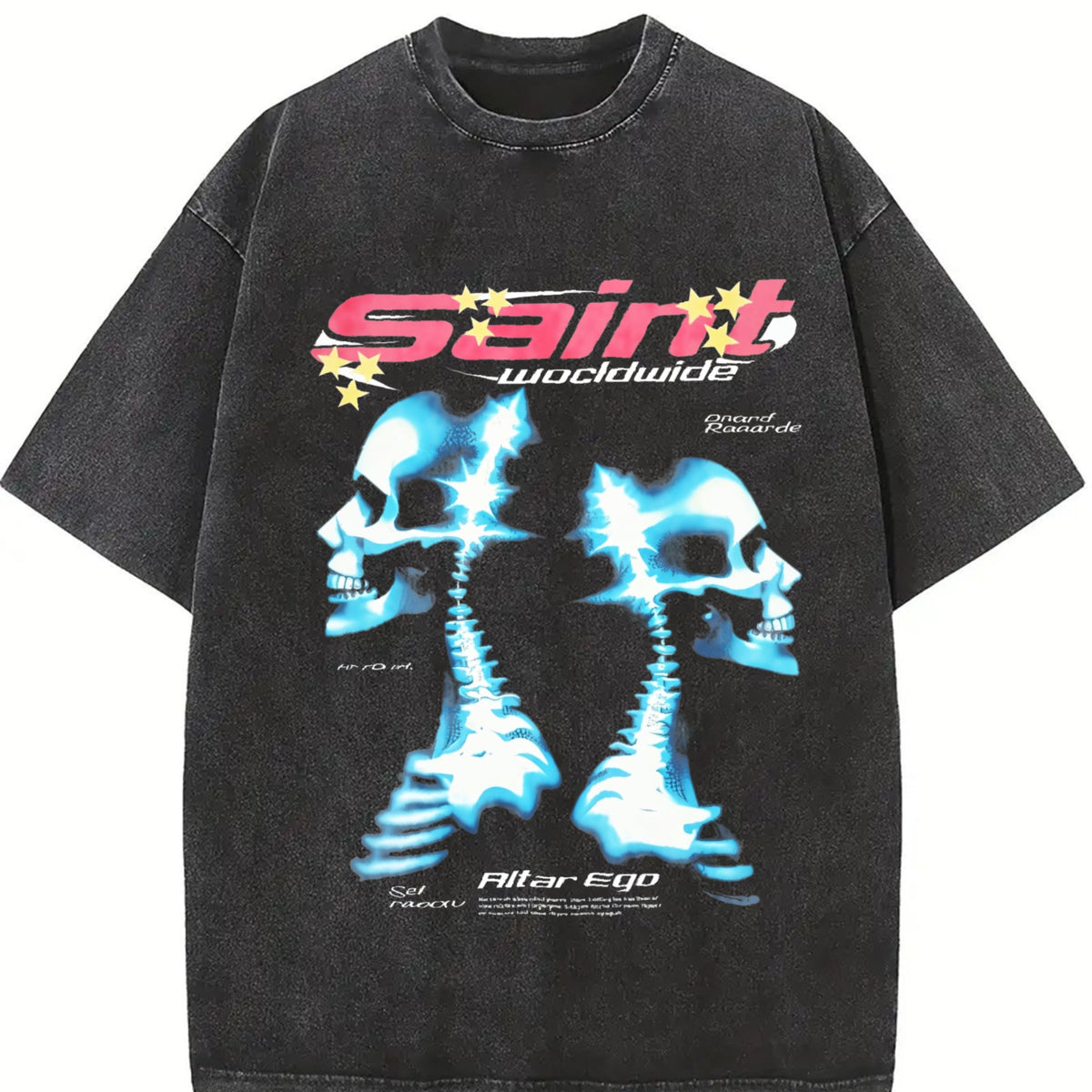 Saint Worldwide Alter Ego Skull Vintage Washed T-Shirt product image 2
